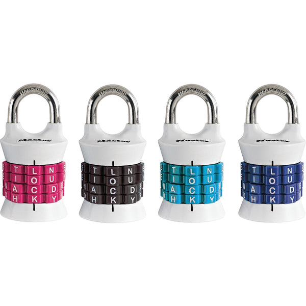 Master Lock 1-1/2 In. Zinc Alpha Barrel Combination Padlock