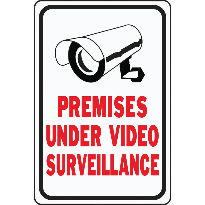 Hy-Ko 18 x 12 Heavy-Duty Aluminum Sign, Premises Under Video Surveillance