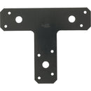 National Catalog 1161BC 6 In. x 5 In. Black Heavy Duty T-Plate