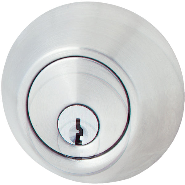 Steel Pro Satin Chrome Double Cylinder Deadbolt