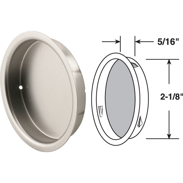 Prime-Line 2-1/8 In. Closet Finger Door Pull (2 Count)