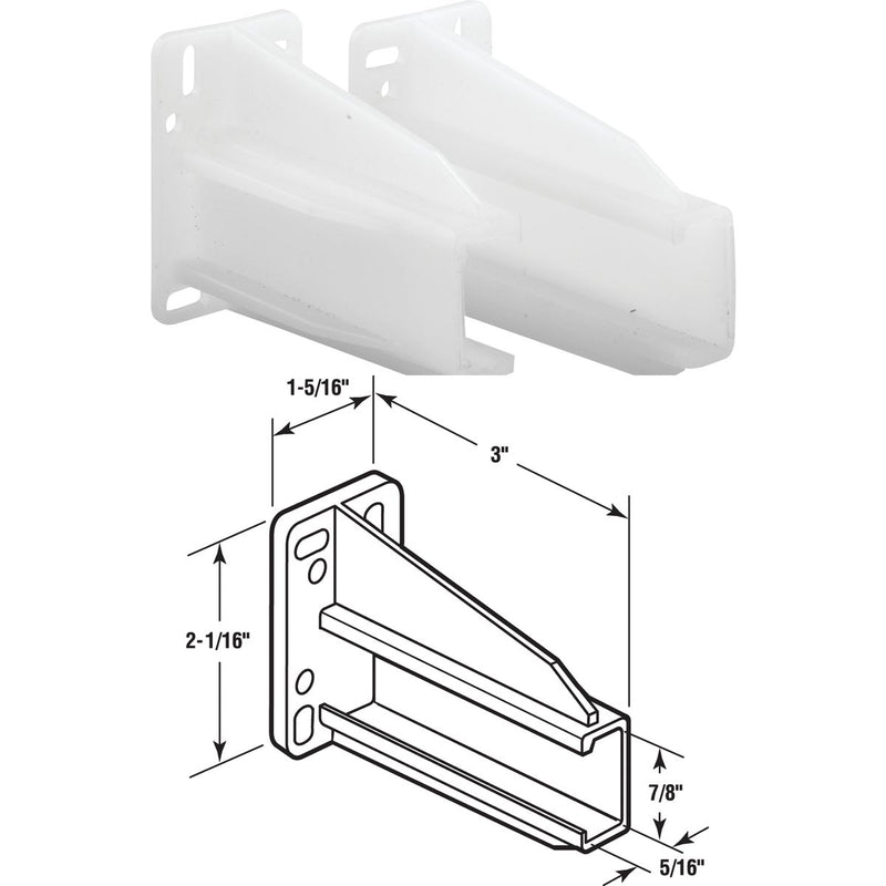 Prime-Line 5/16" x 7/8" x 3" Track Socket