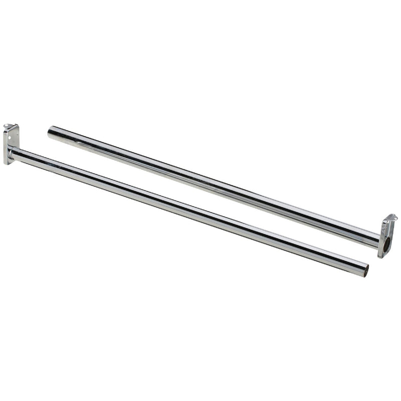 Stanley National 18 In. To 30 In. Adjustable Closet Rod, Bright Steel