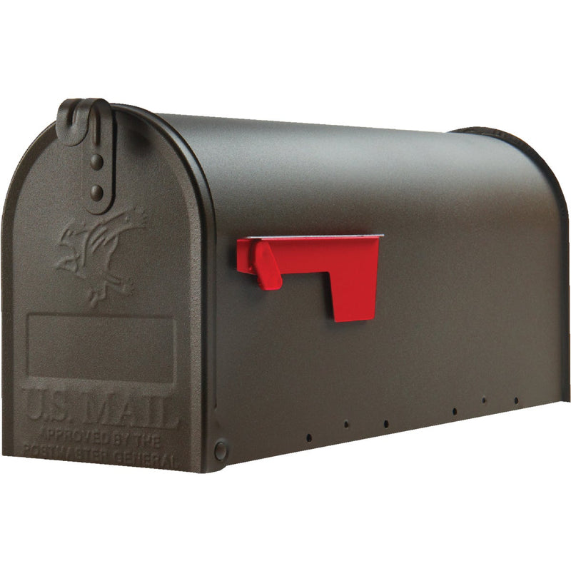 Gibraltar Elite T1 Bronze Steel Rural Post Mount Mailbox