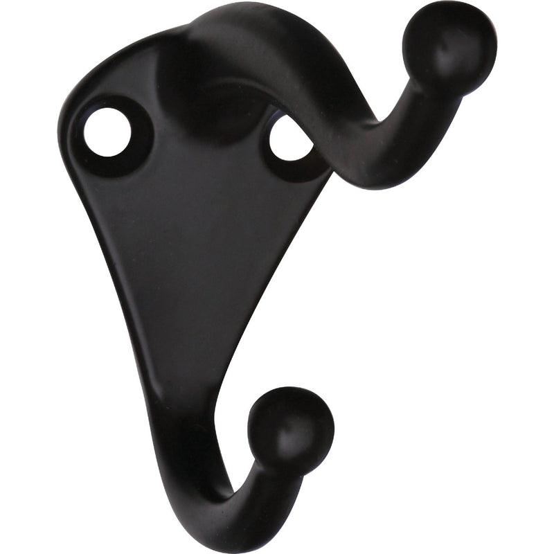 National Oil Rubbed Bronze Coat & Hat Wardrobe Hook, 2 per Card