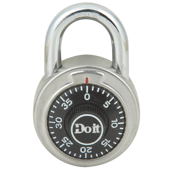 Do it 2 In. Stainless Steel Black Combination Lock Padlock