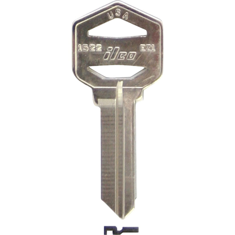 ILCO Kwikset Nickel Plated House Key, EZ1-KW1 (10-Pack)
