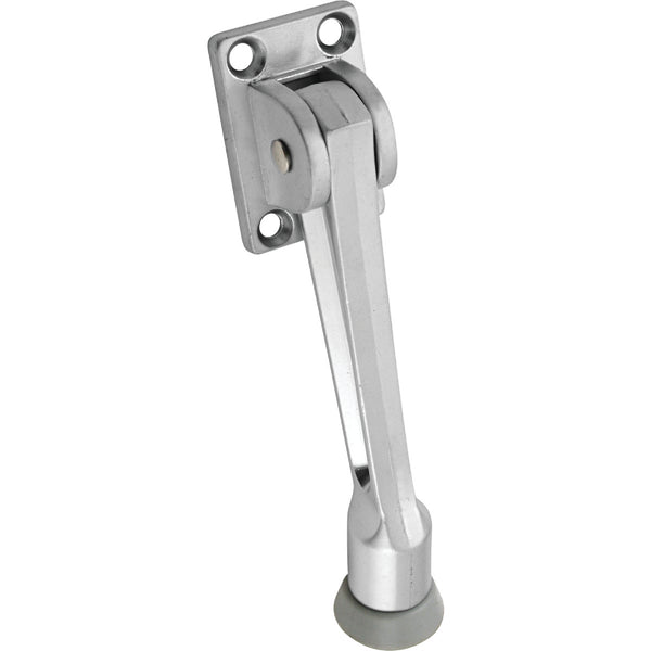 National 5 In. Satin Chrome Kickdown Door Holder