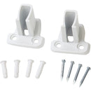 ClosetMaid SuperSlide White Resin Wire Shelf End Bracket (2-Pack)