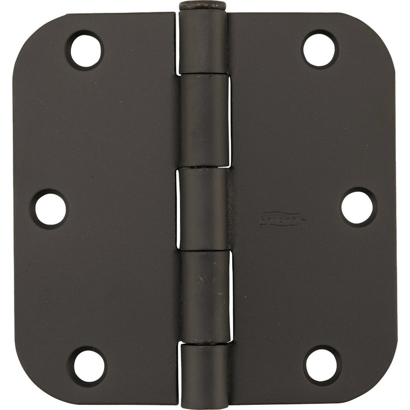 National 3-1/2 In. x 5/8 In. Radius Oil Rubbed Bronze Door Hinge