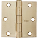 National 3-1/2 In. Square Satin Brass Door Hinge