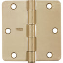 National 3-1/2 In. x 1/4 In. Radius Satin Brass Door Hinge