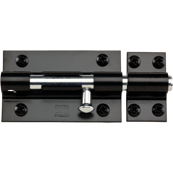 National 5 In. Black Extra Heavy Door Barrel Bolt