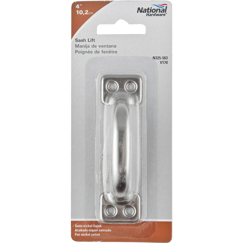 National V170 4 In. Satin Nickel Window Sash Lift