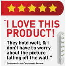 Command 10 lb White Picture Hanging Strips Value Pack, 12 Pairs