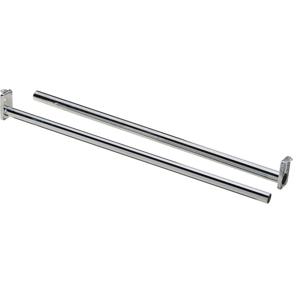 National 72 In. To 120 In. Adjustable Closet Rod, Chrome