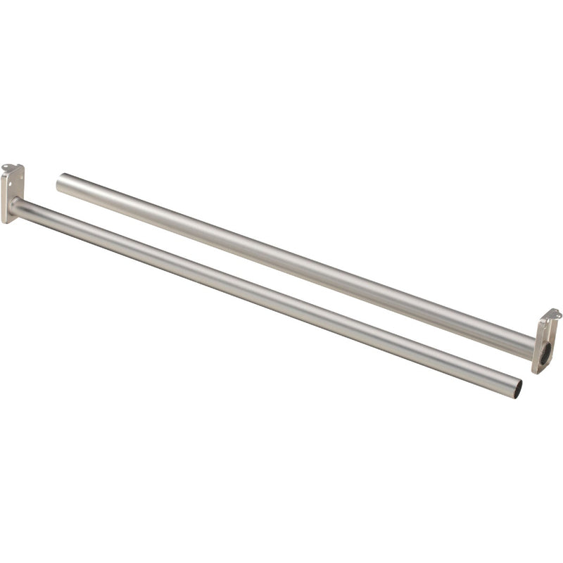 National 30 In. To 48 In. Adjustable Closet Rod, Satin Nickel
