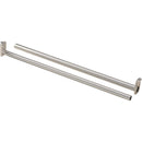 National 30 In. To 48 In. Adjustable Closet Rod, Satin Nickel