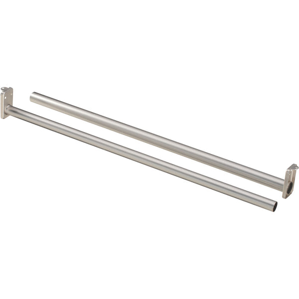 National 30 In. To 48 In. Adjustable Closet Rod, Satin Nickel