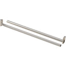 National 48 In. To 72 In. Adjustable Closet Rod, Satin Nickel