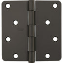 National 4 In. x 1/4 In. Radius Oil Rubbed Bronze Door Hinge