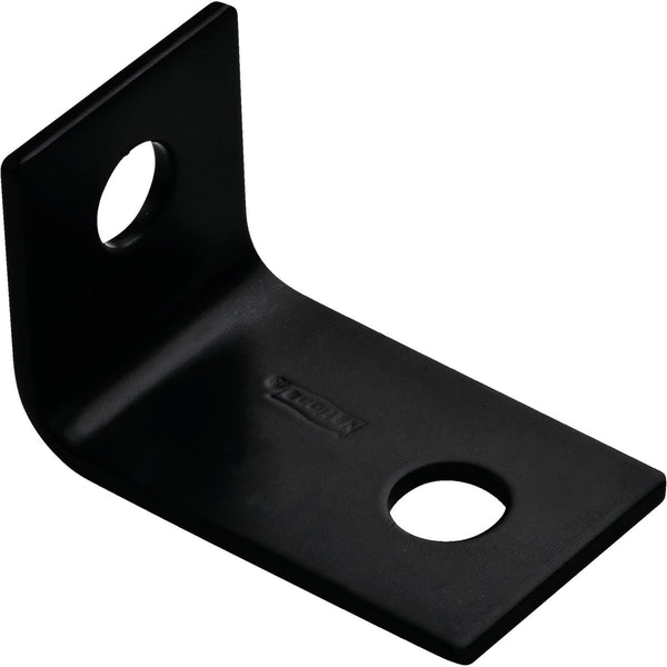 National 2.5 In. x 1.5 In. Black Heavy Duty Offset Leg Corner Brace