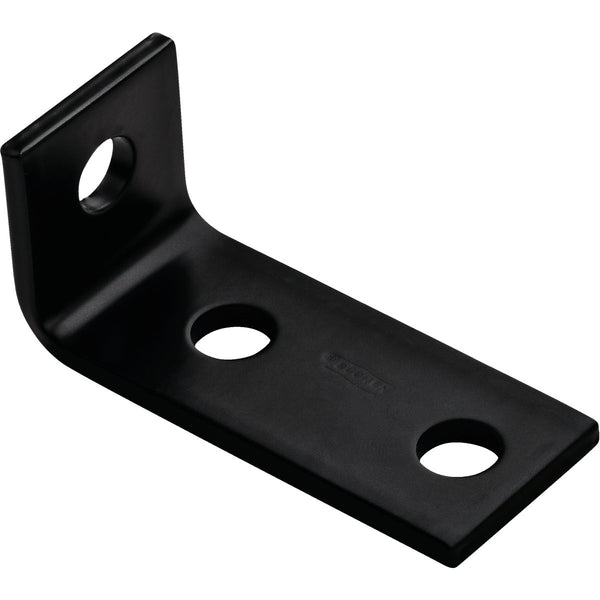 National 3.5 In. x 1.5 In. x 3/16 In. Black Heavy Duty Offset Leg Corner Brace