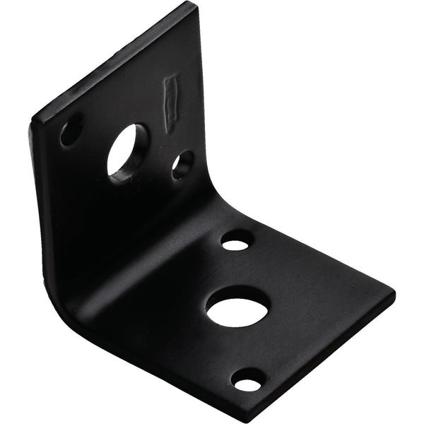 National Catalog 1211BC 1.7 In. x 1.5 In. Black Heavy Duty Corner Brace