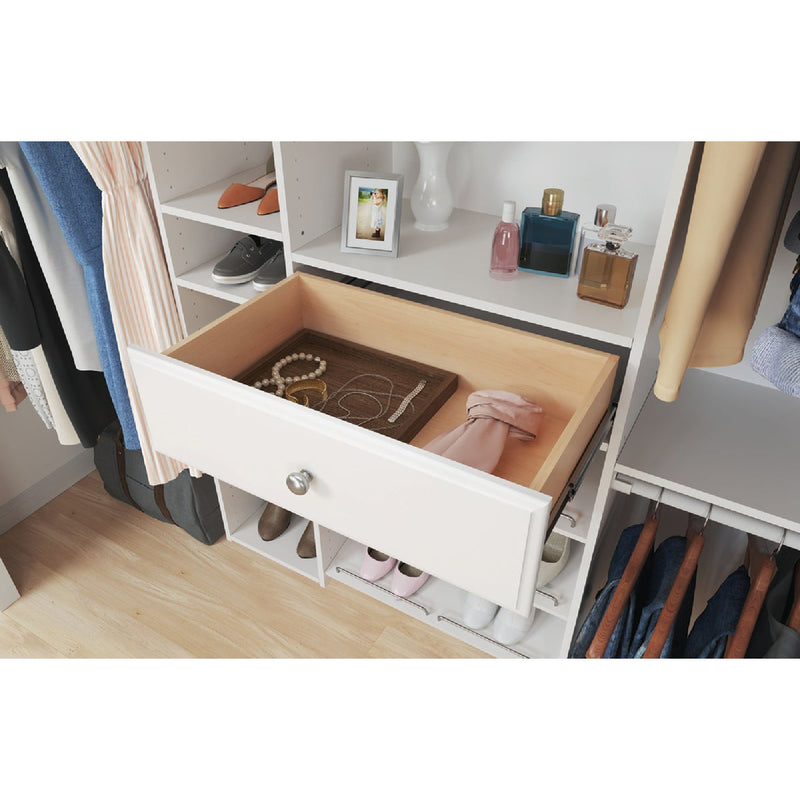 Easy Track 8 In. White Deluxe Drawer