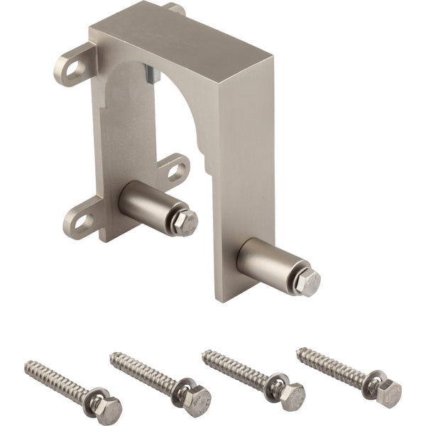 National Satin Nickel Interior Barn Door Bypass Bracket