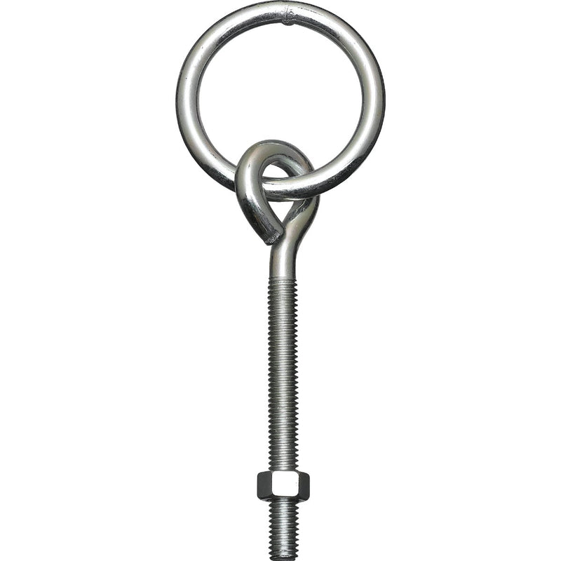 National 3/8 In. x 5-1/8 In. Zinc Ring Eye Bolt