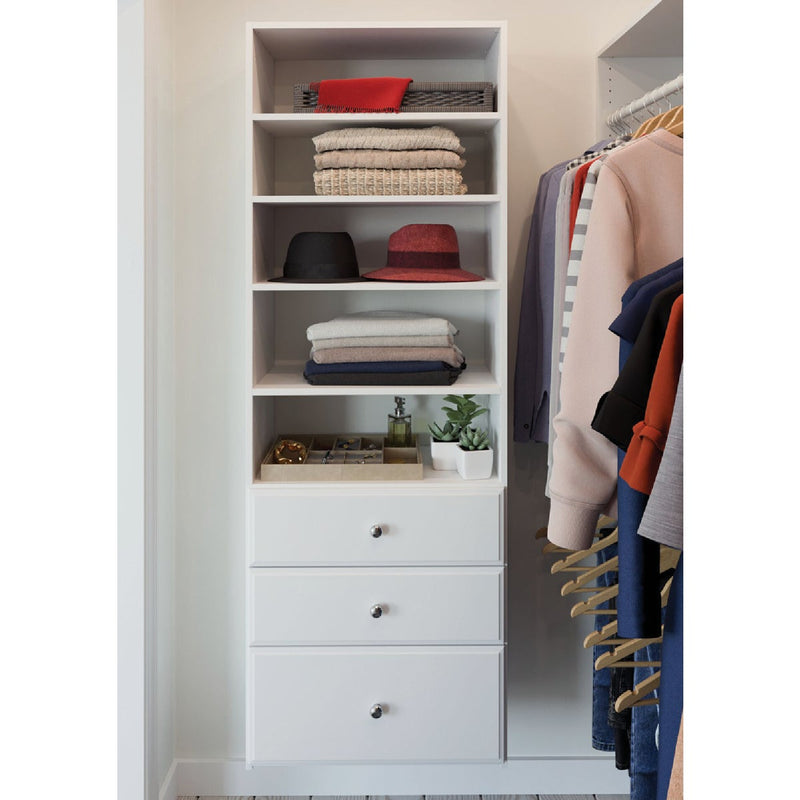 Easy Track 12 In. White Deluxe Drawer