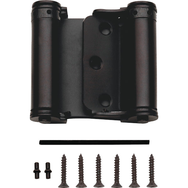 National 3 In. Oil Rubbed Bronze Double-Acting Spring Door Hinge