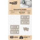 National 1 In. X 1 In. Satin Nickel Broad Hinge (4-Pack)