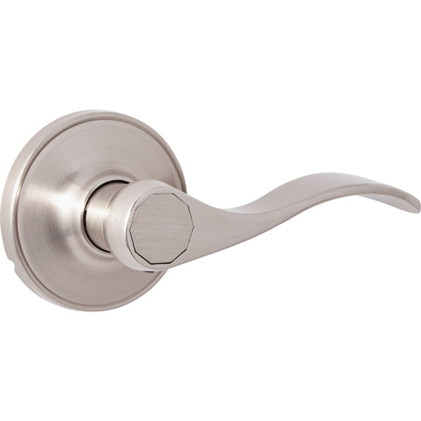 Steel Pro Brushed Nickel Wave Passage Door Lever