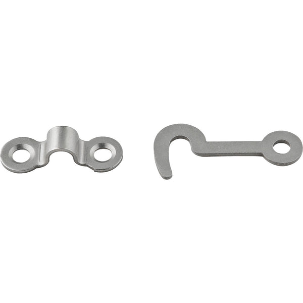 National Satin Nickel Decorative Hook and Staple (2 Count)