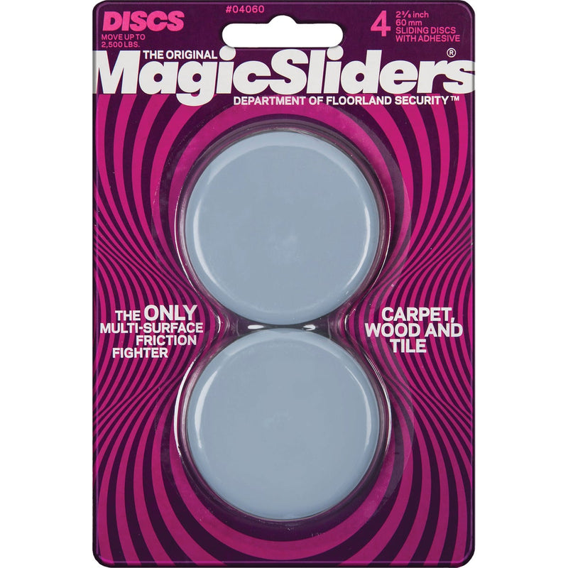 Magic Sliders 2-3/8 In. Round Adhesive Furniture Glide,(4-Pack)