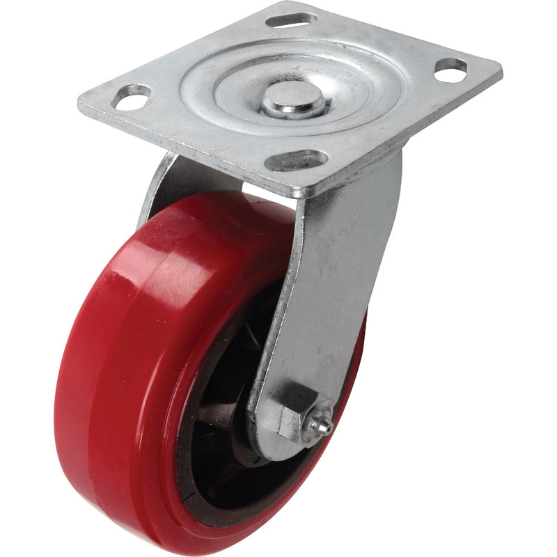 Shepherd 5 In. Polyurethane Medium-Heavy Duty Swivel Plate Caster