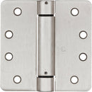 National 4 In. Satin Nickel 1/4 In. Radius Spring Door Hinge