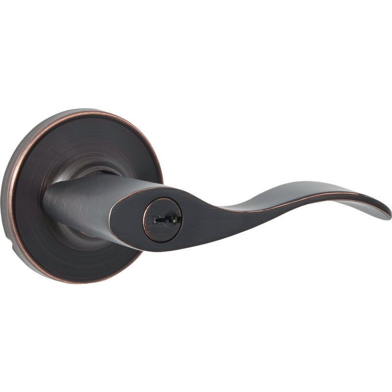 Steel Pro Oil Rubbed Bronze Wave Entry Door Lever