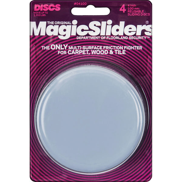 Magic Sliders 4 In. Round Furniture Glide,(4-Pack)