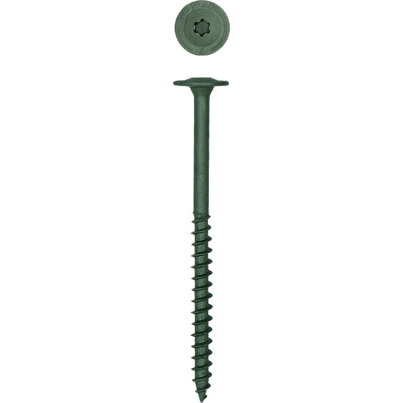 Spax PowerLags 1/4 In. x 4 In. Washer Head Exterior Structure Screw (50 Ct.)