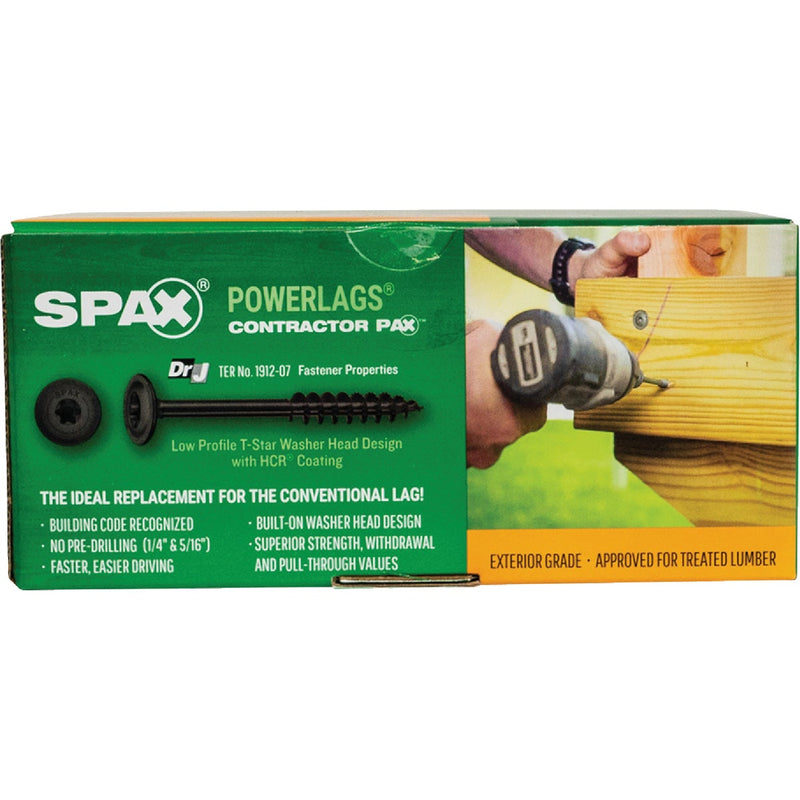 Spax PowerLags 1/4 In. x 4-1/2 In. Washer Head Exterior Structure Screw (50 Ct.)