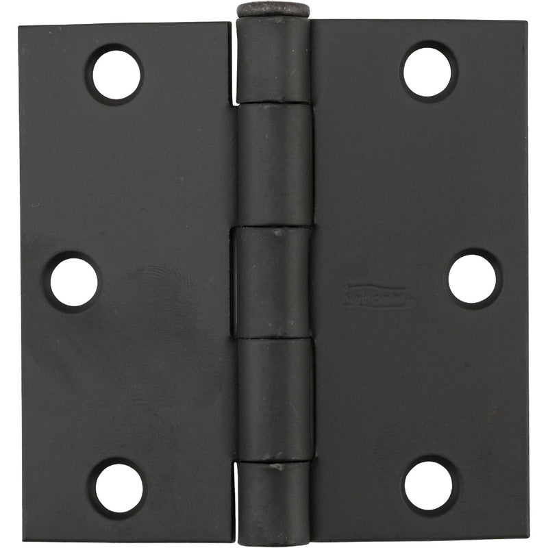 National 3 In. Oil Rubbed Bronze Square Door Hinge