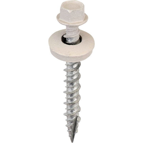 Acorn International #9 x 1-1/2 In. Light Gray Washered Metal To Wood Screw (250 Ct.)