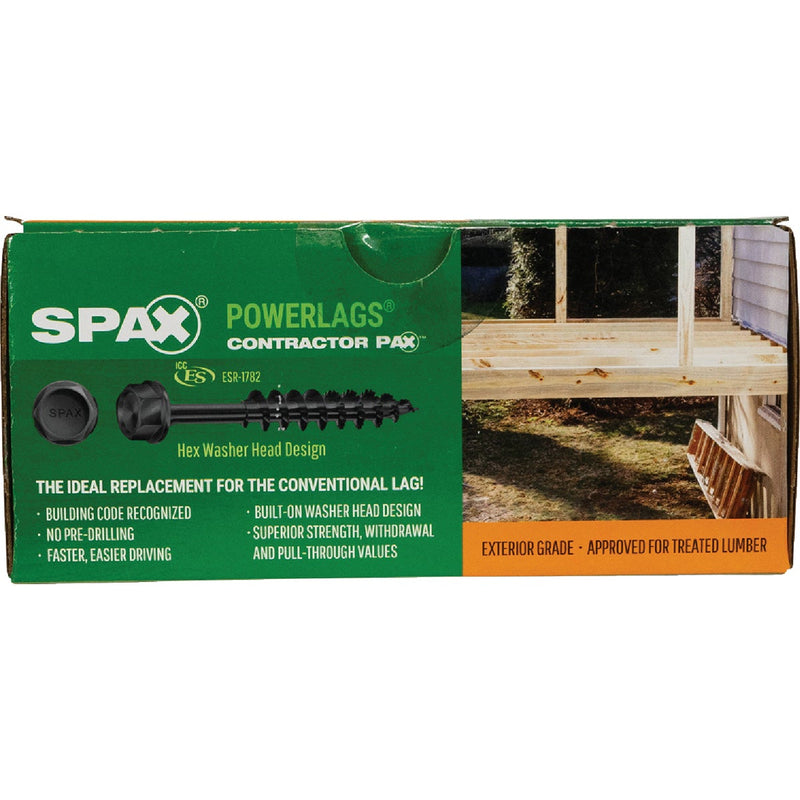 Spax PowerLags 3/8 In. x 5 In. Washer Head Exterior Structure Screw (25 Ct.)