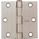 National 3 In. Satin Nickel Square Door Hinge