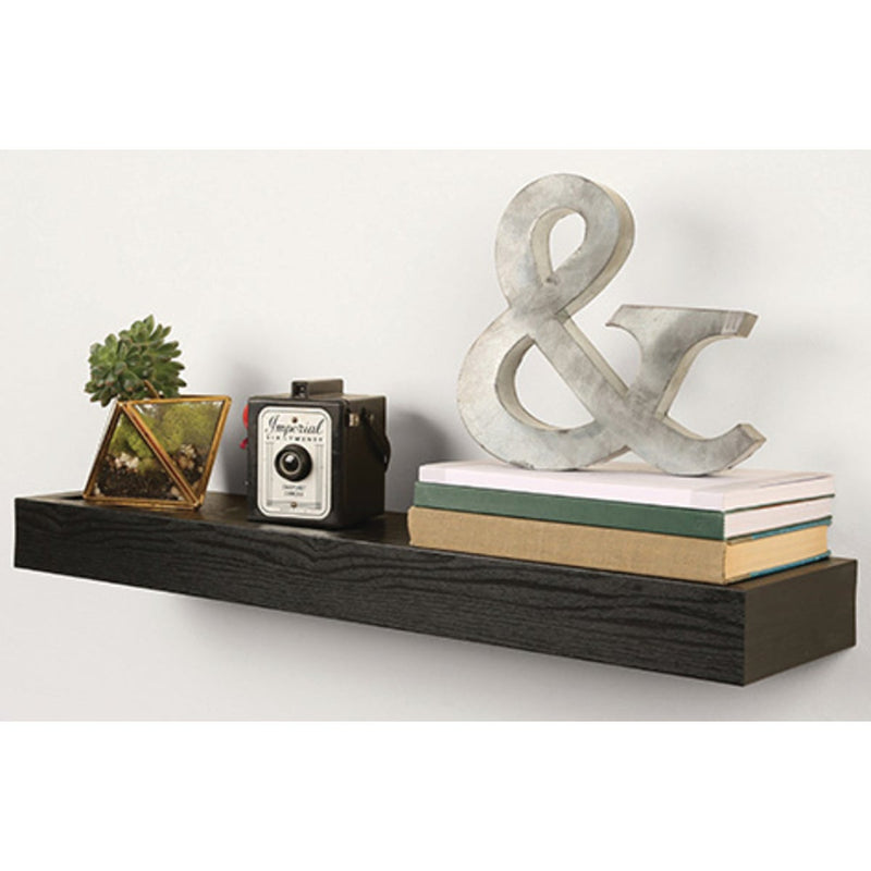 High and Mighty 18 In. Black Floating Shelf