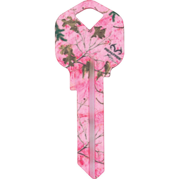 ILCO Kwikset Realtree Paradise Pink Camo Design Decorative Key, KW1 / KCKW-RT XTRA PARADISE