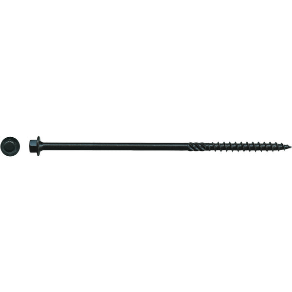 Big Timber #14 x 6 In. Black Log Structure Screw (25 Ct.)